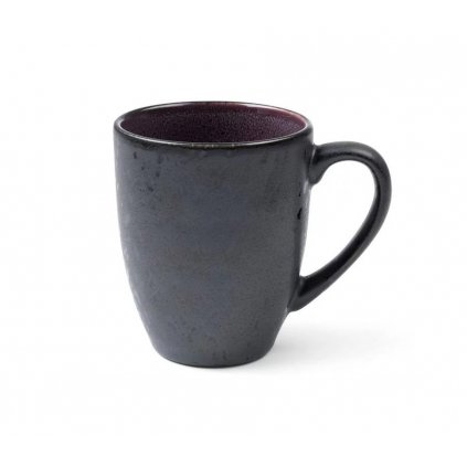 Ceașcă de ceai 300 ml, negru/violet, gresie, Bitz