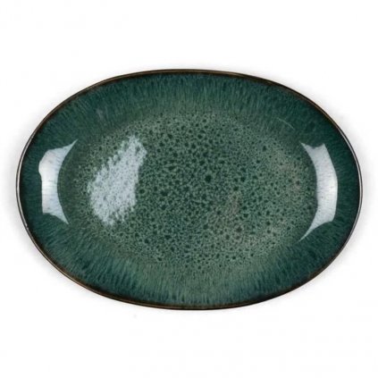 Platou de servit 36 x 25 cm, negru/verde, Bitz