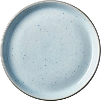 Farfurie pentru desert 17 cm, gri/albastru deschis, Bitz