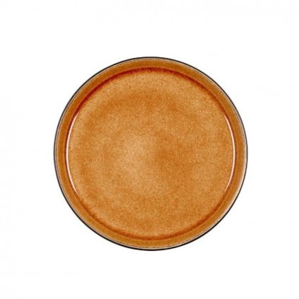 Farfurie pentru desert GASTRO 21 cm, negru/chihlimbar, Bitz