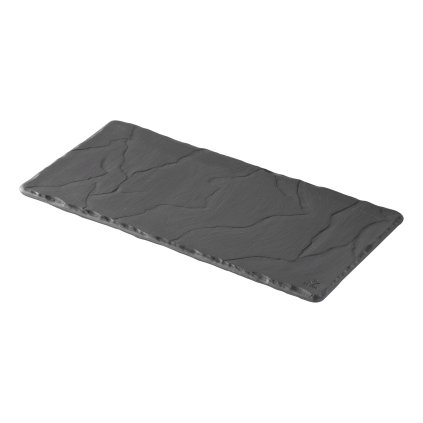 Platou pentru servit BASALT 25 x 12 cm, efect ardezie, ceramică, REVOL