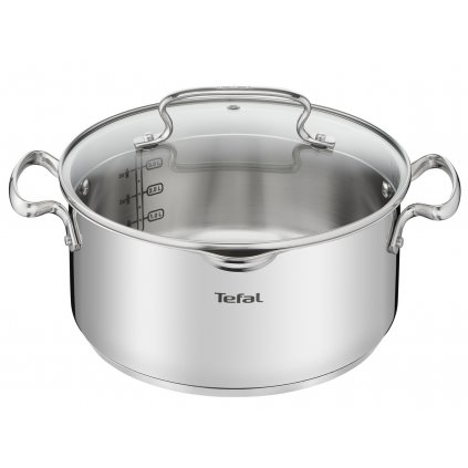 Oală cu capac DUETTO+ G7194655 24 cm, 5 l, cu capac, Tefal