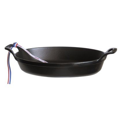 Tavă de copt ovală fontă neagră 28 cm Staub