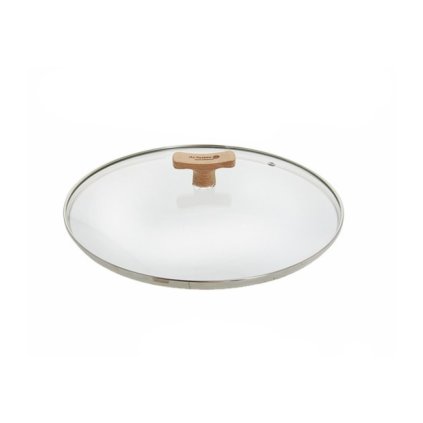 Capac pentru oală 20 cm, cu mâner din lemn, sticlă, de Buyer