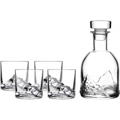 Set pahare de whisky și o carafă de whisky EVEREST, 5 buc, Litton