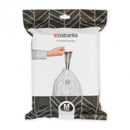 Saci pentru gunoi M PERFECTFIT 60 l, 40 buc, Brabantia