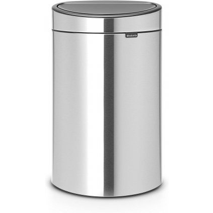 Coș de gunoi cu capac sensibil la atingere TOUCH BIN NEW 23 + 10 l, oțel mat, Brabantia