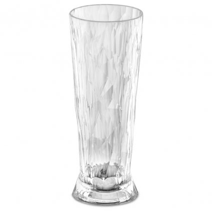 Halbă incasabilă pentru bere SUPERGLASS CLUB NO.11 Koziol 500 ml, cristal transparent