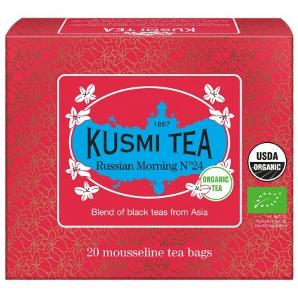 Ceai negru MORNING N°24 20 pliculețe de ceai de muselină, Kusmi Tea