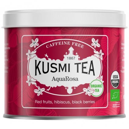 Ceai de fructe AQUA ROSA, cutie de ceai din frunze vrac 100 g, Kusmi Tea