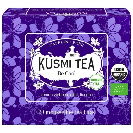 Ceai de plante BE COOL, 20 plicuri de muselină, Kusmi Tea