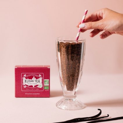 Ceai Rooibos VANILLA, 20 pliculețe de ceai de muselină, Kusmi Tea