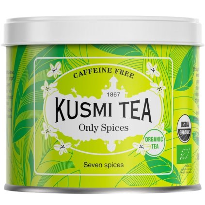 Ceai din plante ONLY SPICES, cutie de ceai din frunze vrac 100 g, Kusmi Tea