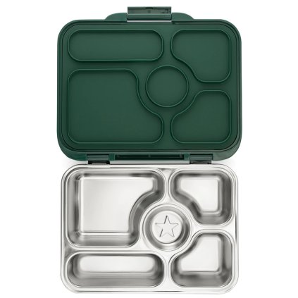 Cutie pentru prânz PRESTO 5 925 ml, 5 compartimente, verde, Yumbox