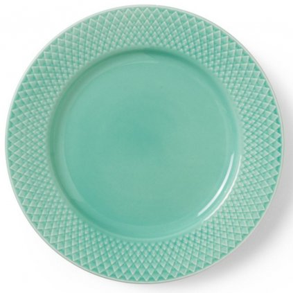 Farfurie de prânz RHOMBE, 21 cm, aqua, Lyngby