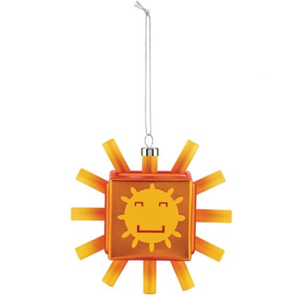 Ornament pentru pomul de Crăciun CUBIK SUN, aur, Alessi