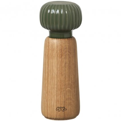 Râșniță pentru sare sau piper HAMMERSHOI, 18,5 cm, verde închis, Kähler