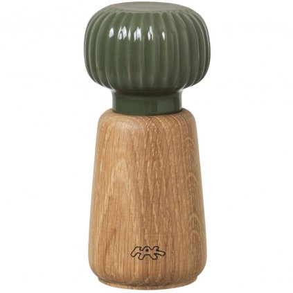 Râșniță pentru sare sau piper HAMMERSHOI, 14,5 cm, verde închis, Kähler