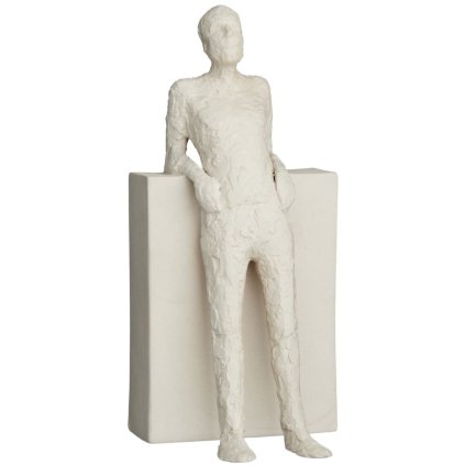 Figurină THE HEDONIST, 22 cm alb, gresie, Kähler