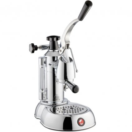 Aparat de cafea cu pârghie STRADIVARI EUROPICCOLA argintiu, mâner din plastic, La Pavoni