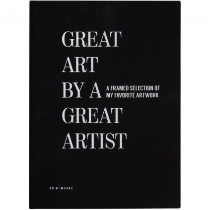 Carte cu rame GREAT ART, negru, Printworks