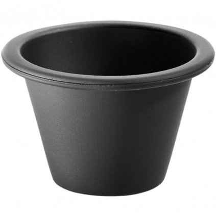 Formă de brioșe simplă 150 ml, set de 6 buc, negru, silicon, Lékué