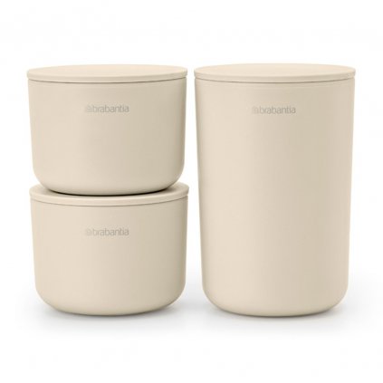 Set organizatoare de baie RENEW 3 buc, bej deschis, Brabantia