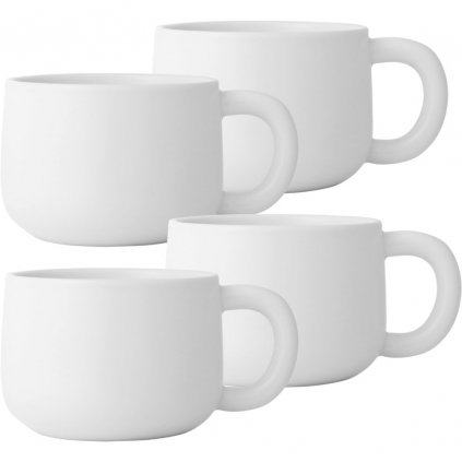 Pahar pentru ceai ISABELLA, set de 4 buc, 250 ml, alb, Viva Scandinavia