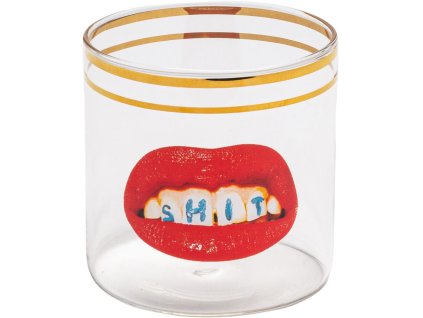Pahar de apă TOILETPAPER SHIT 8,5 cm, Seletti