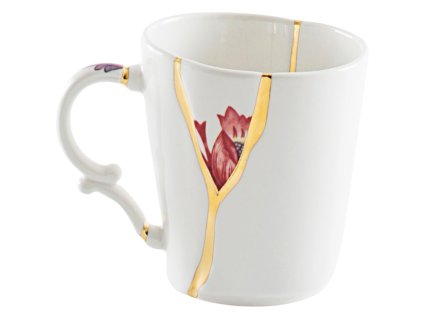 Cană KINTSUGI 3 albă, Seletti
