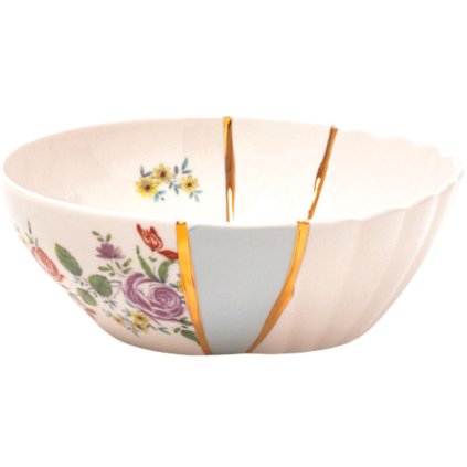 Bol pentru salată KINTSUGI 3, 19 cm, alb, Seletti