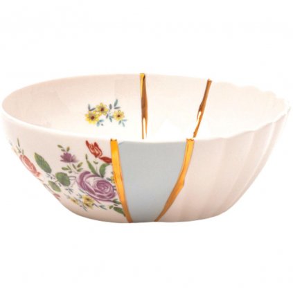 Bol pentru salată KINTSUGI 3, 19 cm, alb, Seletti