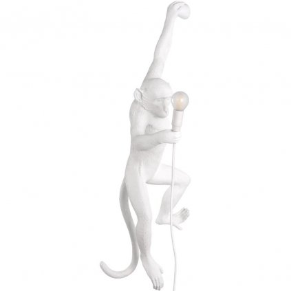 Lampă de perete MONKEY HANGING LEFT HAND, 76,5 cm, alb, Seletti