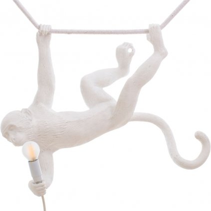 Lampă MONKEY SWING, 59 cm, alb, Seletti