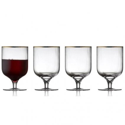 Pahar de vin PALERMO GOLD , set de 4 buc, 300 ml, Lyngby Glas