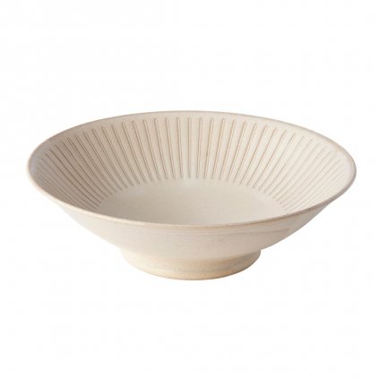 Castron Ramen RIDGED ALABASTER 900 ml, cremă, MIJ