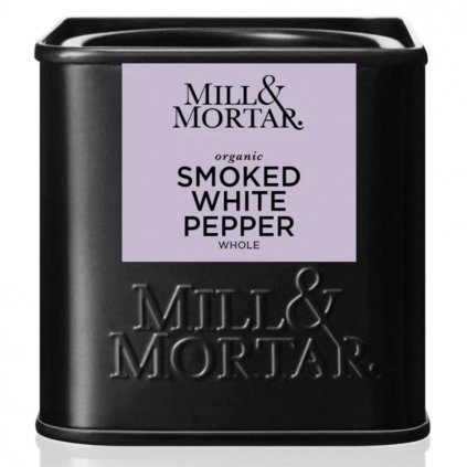 Piper alb afumat bio 50 g, întreg, Mill & Mortar