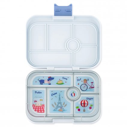 Cutie Bento ORIGINAL 6 hazy gray / paris, 625 ml, Yumbox