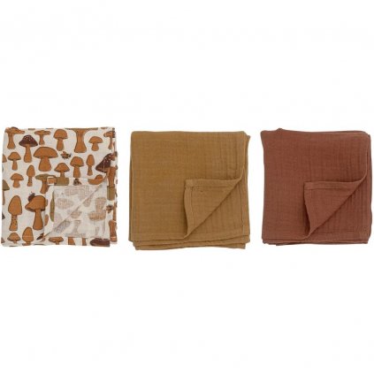 Pături pentru copii MUSLIN 66 x 66 cm, set de 5, bumbac, Bloomingville