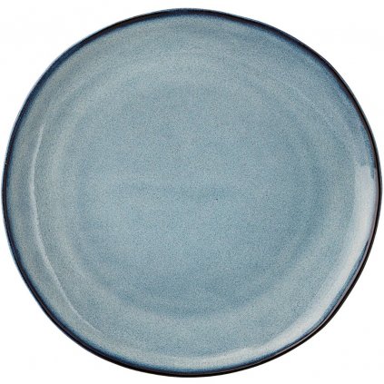 Farfurie pentru tort SANDRINE 22 cm, albastru, gresie, Bloomingville