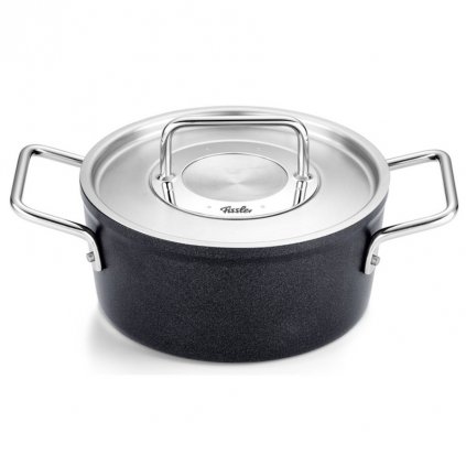Capac mare pentru cratiță ADAMANT 18 cm, negru, aluminiu, Fissler