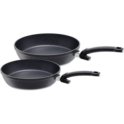Set tigăi ADAMANT COMFORT, set de 2, negru, aluminiu, Fissler