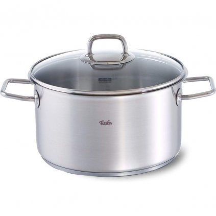 Capac pentru cratiță înaltă VISEO 24 cm, argintiu, oțel inoxidabil, Fissler