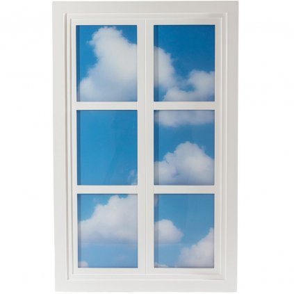 Lumina decor de perete WINDOW #3 90 x 57 cm, alb, lemn/acrilic, Seletti