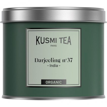 Ceai negru DARJEELING N°37, cutie de 100 g de ceai cu frunze vrac, Kusmi Tea