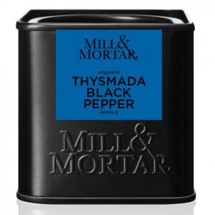 Piper negru bio THYSMADA 50 g, întreg, Mill & Mortar
