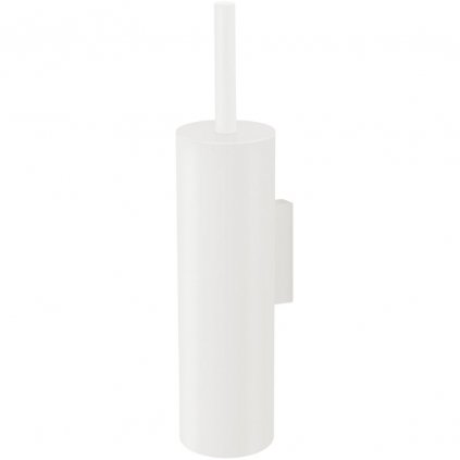 Perie de toaletă TUBO 40 cm, montat pe perete, alb, oțel inoxidabil, Zack