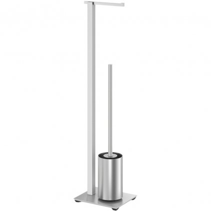 Suport hârtie igienică și perie WC CARVO 72 cm, mat, din oțel inoxidabil, Zack