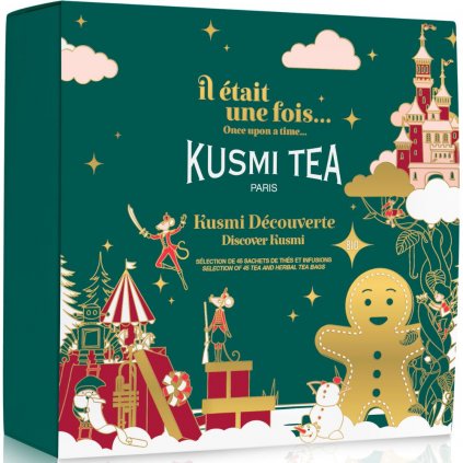 Set de ceai DISCOVER KUSMI 2023, 45 de pliculețe de ceai din muselină, Kusmi Tea