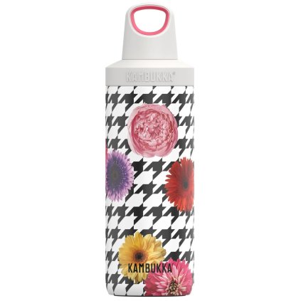 Sticluță termos RENO INSULATED 500 ml, patchwork floral, din oțel inoxidabil, Kambukka